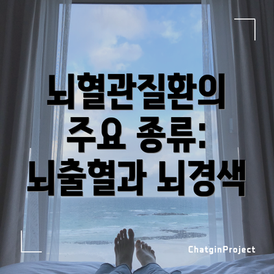 뇌혈관질환의 주요 종류: 뇌출혈과 뇌경색